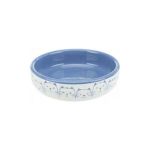 TRIXIE CERAMIC BOWL FOR CAT BLUE-WHITE 0,3 L