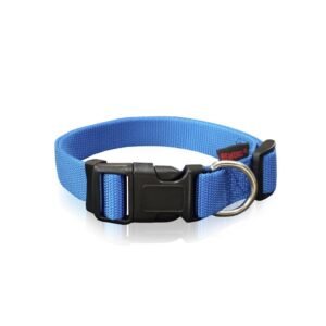 PET INTEREST S DOG COLLAR PLAIN BLUE 25-42 CM