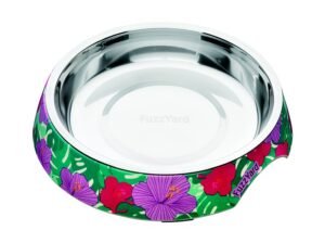 FUZZYARD CAT DUAL DISH FLOWER