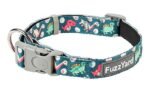 FUZZYARD DOG COLLAR 25-38CM DINOSAUR SMALL