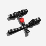ZEEDOG HARNESS BLACK SKULL SMALL
